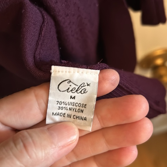 Cielo VGUC petty purple open cardi, front pockets. - Picture 9 of 9